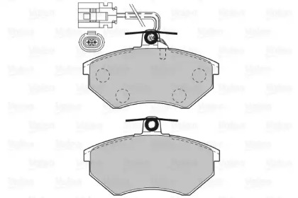 Комплект тормозных колодок (VALEO: 598982)