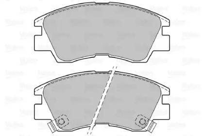 Комплект тормозных колодок (VALEO: 598597)
