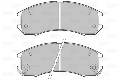 Комплект тормозных колодок (VALEO: 598250)