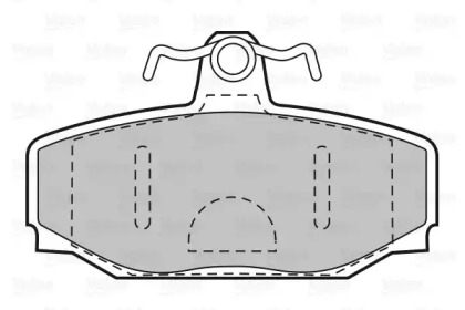 Комплект тормозных колодок (VALEO: 598621)
