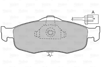 Комплект тормозных колодок (VALEO: 598033)