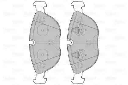 Комплект тормозных колодок (VALEO: 598712)