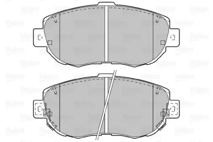 Комплект тормозных колодок (VALEO: 601023)