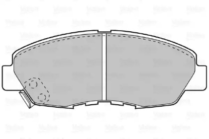 Комплект тормозных колодок (VALEO: 598788)