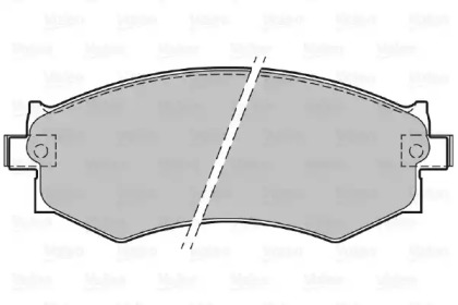 Комплект тормозных колодок (VALEO: 598786)