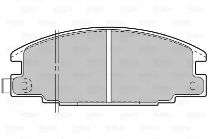 Комплект тормозных колодок (VALEO: 598020)