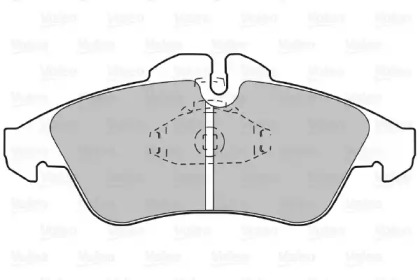 Комплект тормозных колодок (VALEO: 598044)