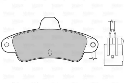 Комплект тормозных колодок (VALEO: 598035)