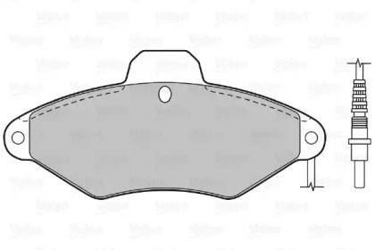 Комплект тормозных колодок (VALEO: 598031)