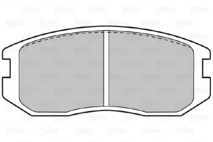 Комплект тормозных колодок (VALEO: 598626)