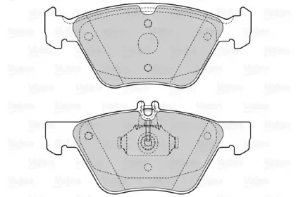 Комплект тормозных колодок (VALEO: 598636)