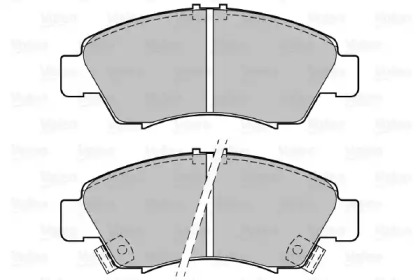 Комплект тормозных колодок (VALEO: 598760)