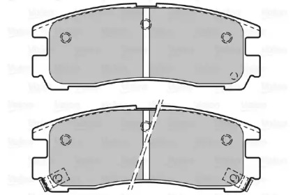Комплект тормозных колодок (VALEO: 598834)
