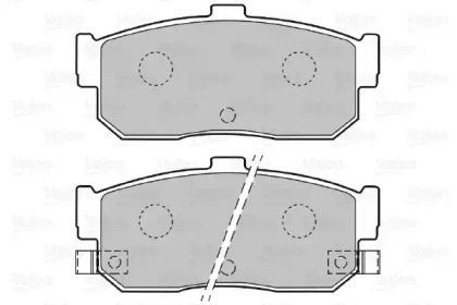 Комплект тормозных колодок (VALEO: 598668)