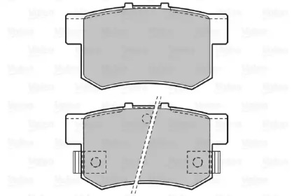 Комплект тормозных колодок (VALEO: 598682)
