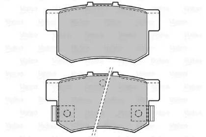 Комплект тормозных колодок (VALEO: 598911)