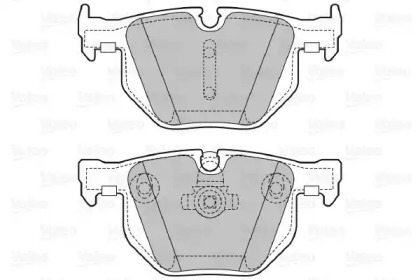 Комплект тормозных колодок (VALEO: 598754)
