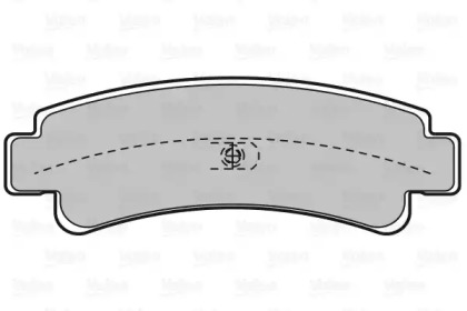 Комплект тормозных колодок (VALEO: 598826)