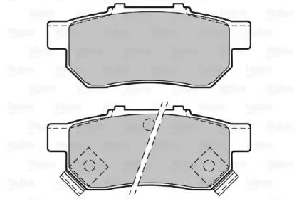 Комплект тормозных колодок (VALEO: 598437)