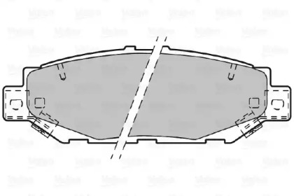 Комплект тормозных колодок (VALEO: 601022)