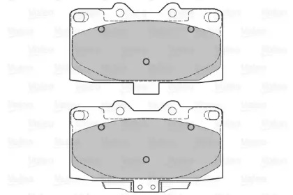 Комплект тормозных колодок (VALEO: 598476)