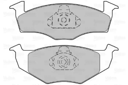 Комплект тормозных колодок (VALEO: 598066)