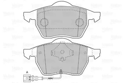 Комплект тормозных колодок (VALEO: 598303)