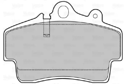 Комплект тормозных колодок (VALEO: 598766)