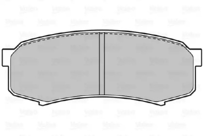 Комплект тормозных колодок (VALEO: 598777)