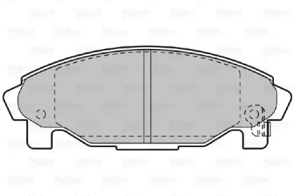 Комплект тормозных колодок (VALEO: 598850)