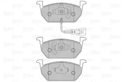 Комплект тормозных колодок (VALEO: 601426)