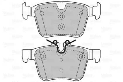 Комплект тормозных колодок (VALEO: 601473)