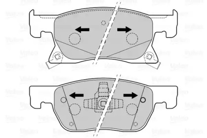 Комплект тормозных колодок (VALEO: 601502)