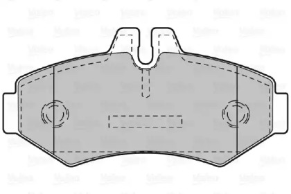 Комплект тормозных колодок (VALEO: 598300)
