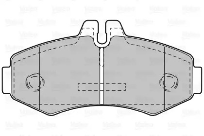 Комплект тормозных колодок (VALEO: 598299)