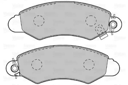 Комплект тормозных колодок (VALEO: 598991)