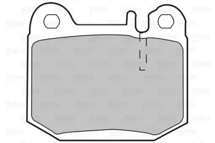 Комплект тормозных колодок (VALEO: 598719)