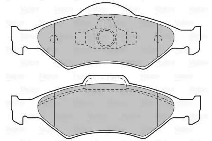 Комплект тормозных колодок (VALEO: 598563)