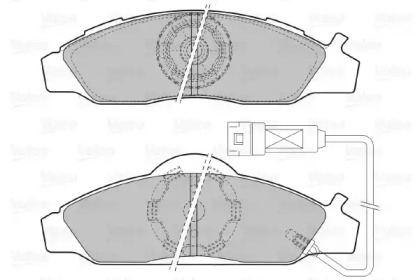 Комплект тормозных колодок (VALEO: 598528)