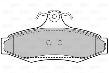 Комплект тормозных колодок (VALEO: 598902)