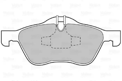 Комплект тормозных колодок (VALEO: 598413)