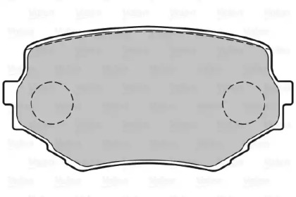 Комплект тормозных колодок (VALEO: 301534)