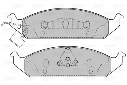 Комплект тормозных колодок (VALEO: 598904)