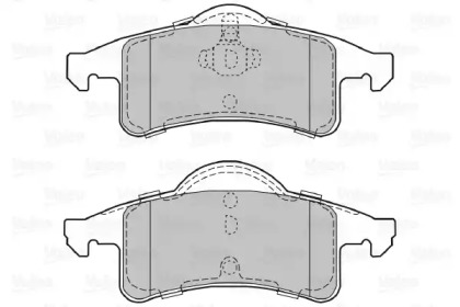 Комплект тормозных колодок (VALEO: 598677)