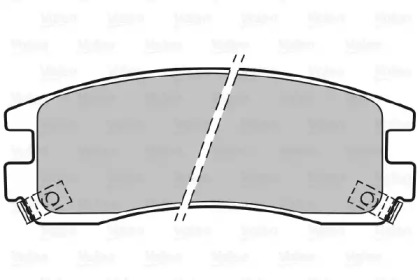 Комплект тормозных колодок (VALEO: 598459)