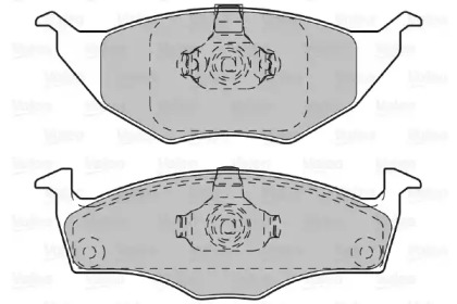 Комплект тормозных колодок (VALEO: 598735)