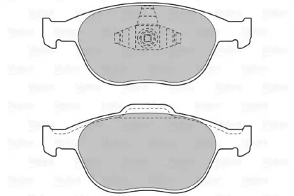 Комплект тормозных колодок (VALEO: 598639)