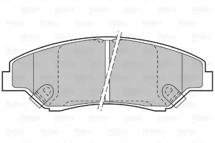 Комплект тормозных колодок (VALEO: 598511)