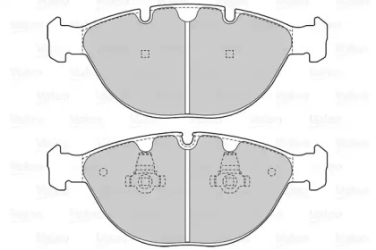 Комплект тормозных колодок (VALEO: 601524)