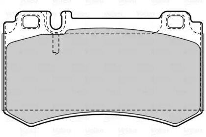 Комплект тормозных колодок (VALEO: 601516)